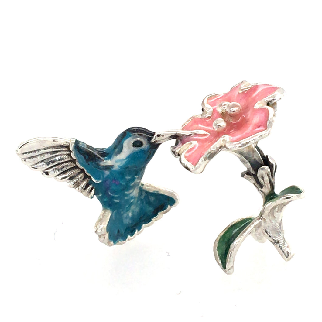 Miniature Hummingbird & Flower