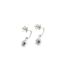Load image into Gallery viewer, Sapphire &amp; Diamond Drop Earrings
