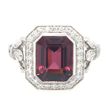 Load image into Gallery viewer, Rhodalite Garnet &amp; Diamond Ring
