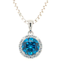 Load image into Gallery viewer, Azure Blue Cluster Necklace
