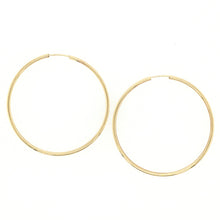 Load image into Gallery viewer, 35mm Fine Gold Hoop Earrings
