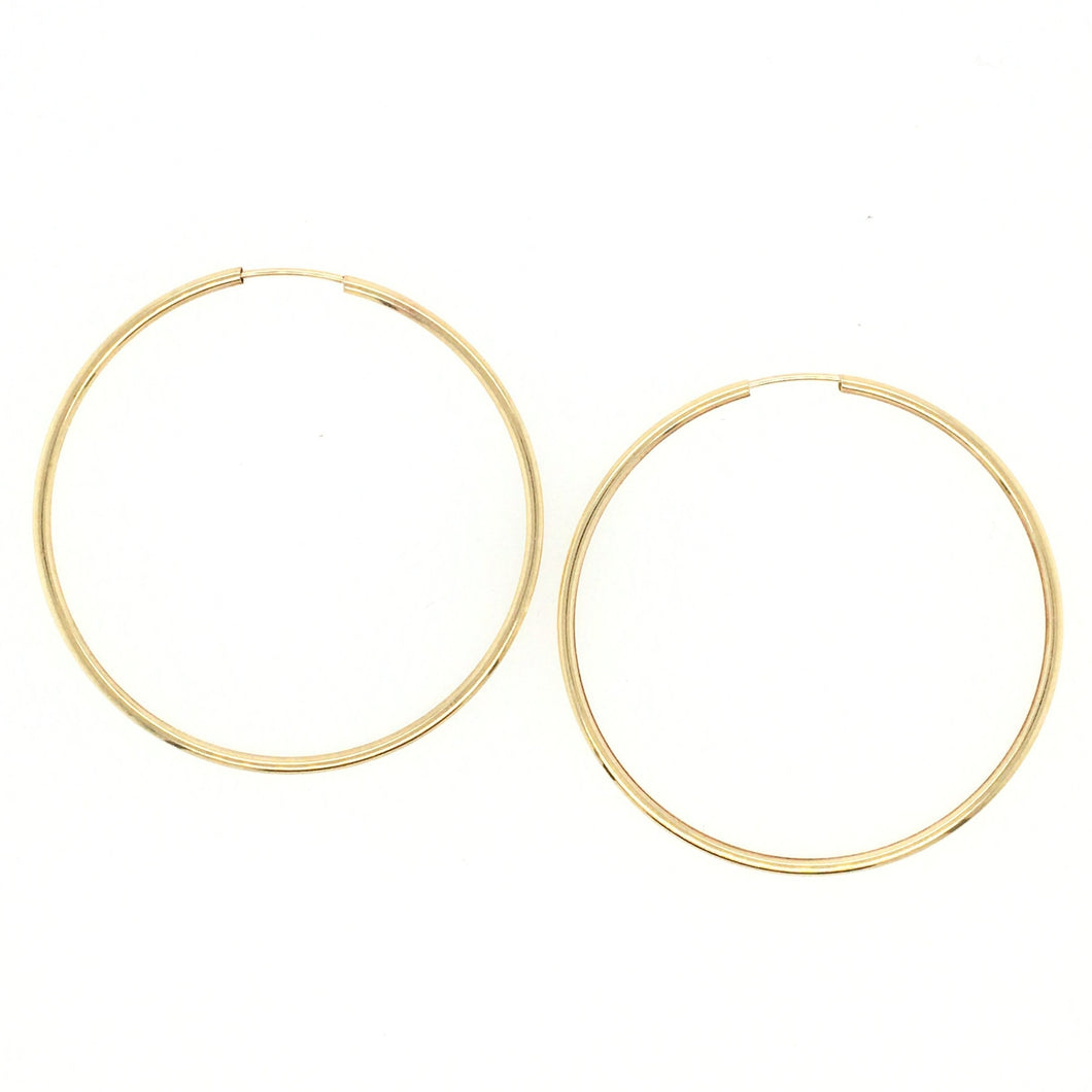 35mm Fine Gold Hoop Earrings